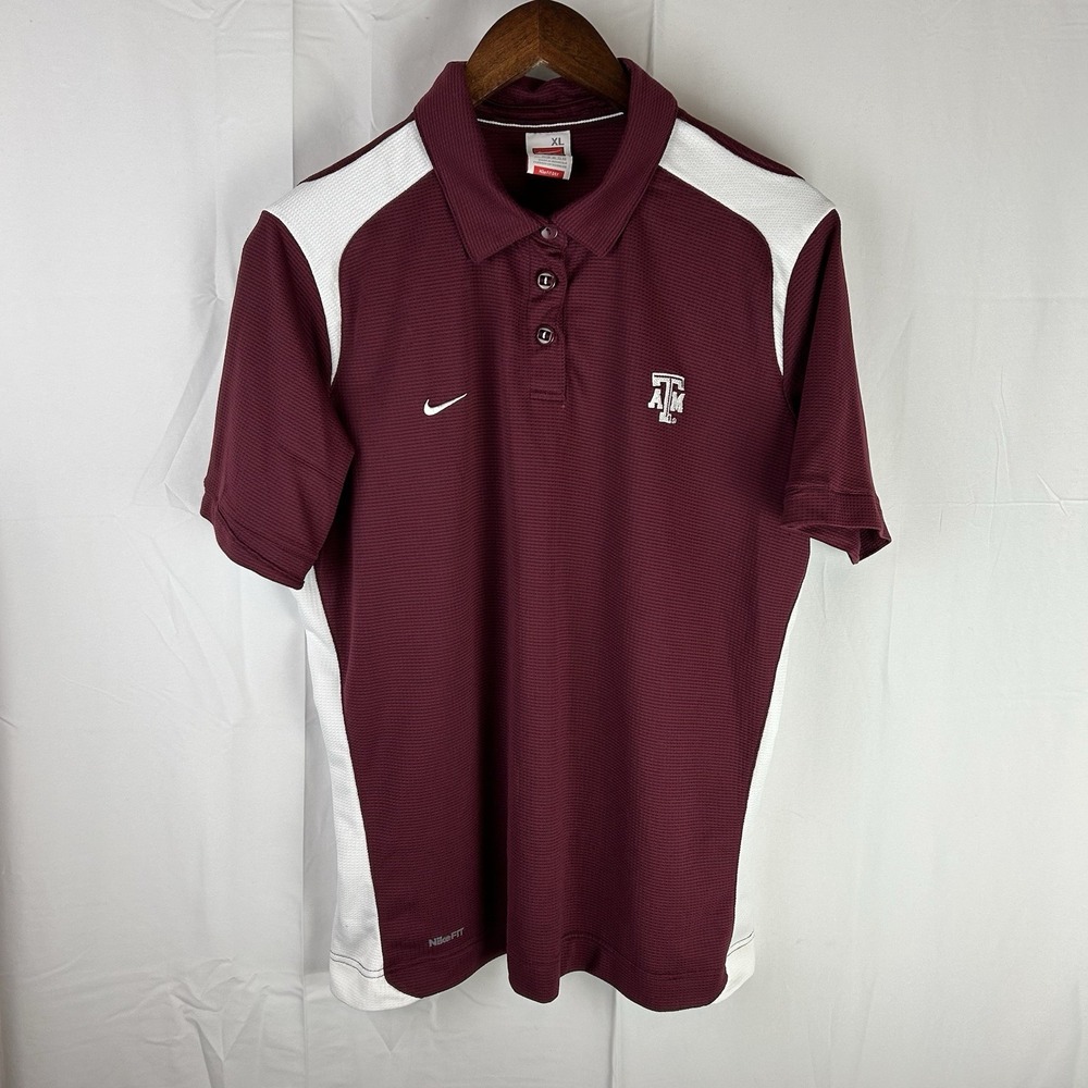 Texas A&M Aggies Vintage Nike‎ Team Fit Dry Youth Boys Size XL (16-18) Maroon